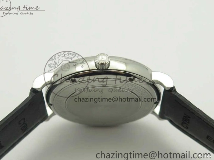 MIROTIME 0105 Supportive Portofino Automatic SS AF 1:1 Best Edition White Dial on Black Croco Leather Strap A 7184